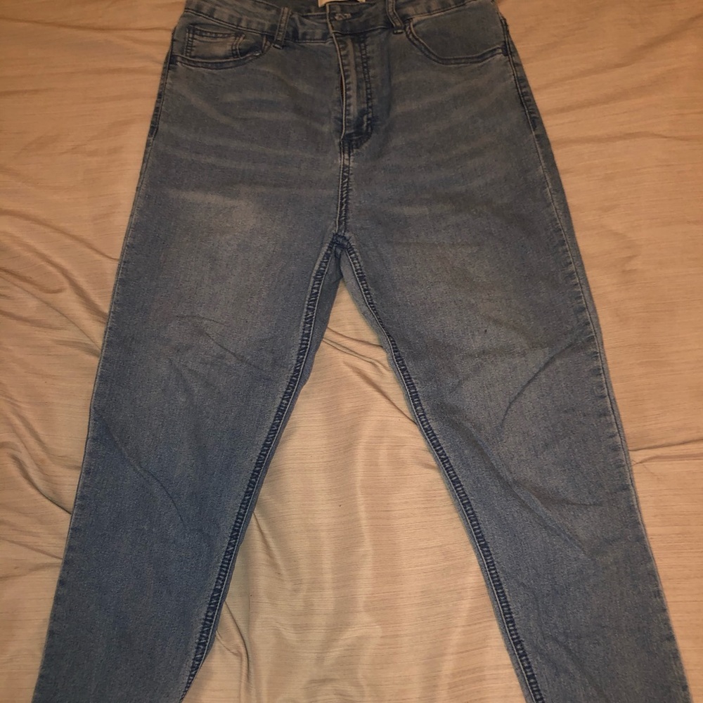 plain blue forever 21 jeans